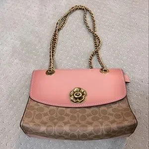 バッグ Coach Flower Signature Shoulder Bag Pink $_57.JPG?set_id=8800005007